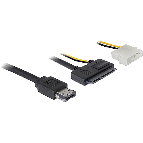 Delock Power Over eSATA cable - Power Over eSATA-Kabel - eSATAp (M) zu interne Stromversorgung, 4-polig, SATA Combo - 1 m