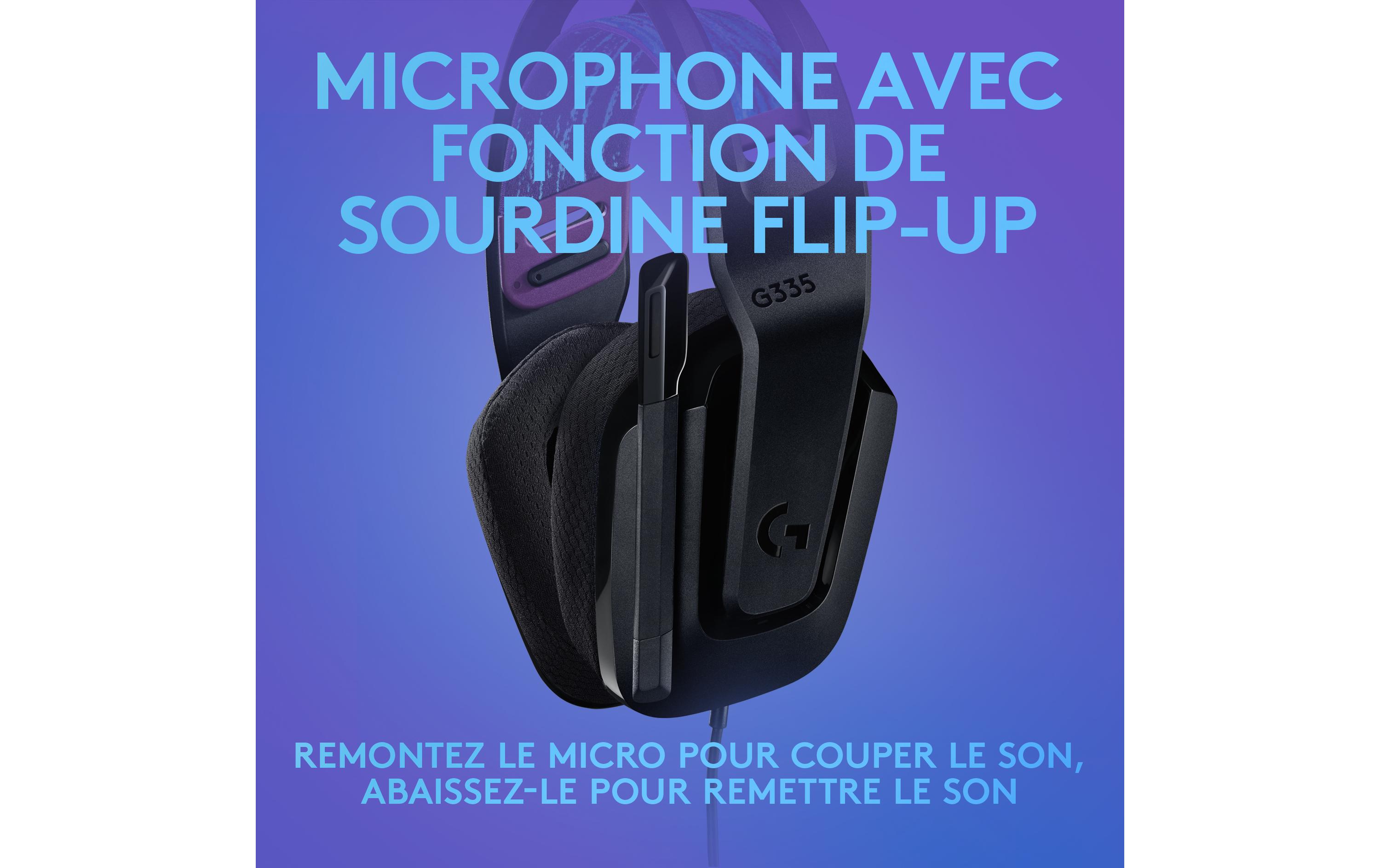 Logitech G G335 Wired Gaming Headset - Headset - ohrumschließend - kabelgebunden - 3,5 mm Stecker - Schwarz - Discord Certified