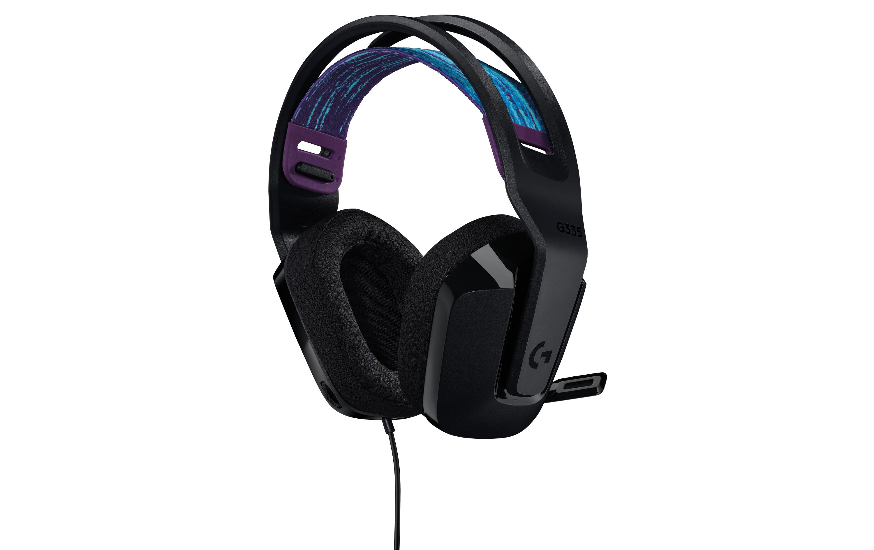 Logitech G G335 Wired Gaming Headset - Headset - ohrumschließend - kabelgebunden - 3,5 mm Stecker - Schwarz - Discord Certified