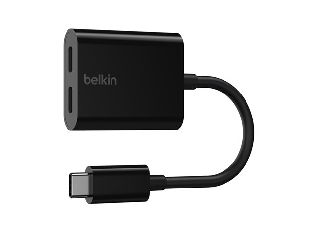 Belkin Connect Audio + Charge - USB-C auf USB-C Kopfhörer-/Ladeadapter - Audio/USB - 14 m