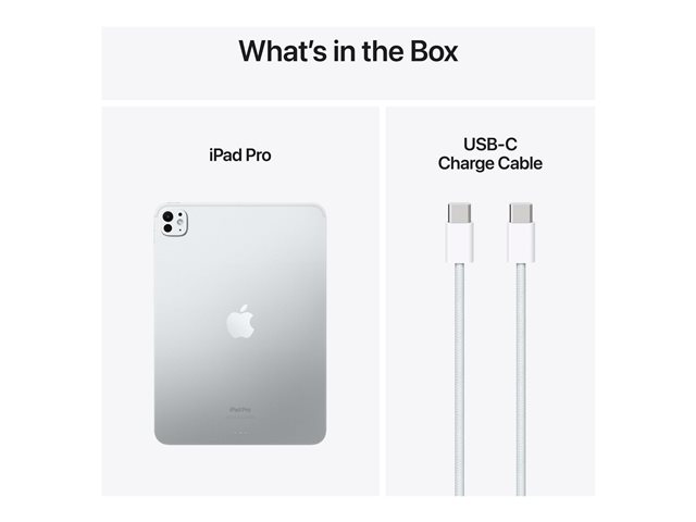 Apple 11-inch iPad Pro Wi-Fi - Tablet - 2 TB - 27.9 cm (11") Tandem OLED (2420 x 1668) - Silber