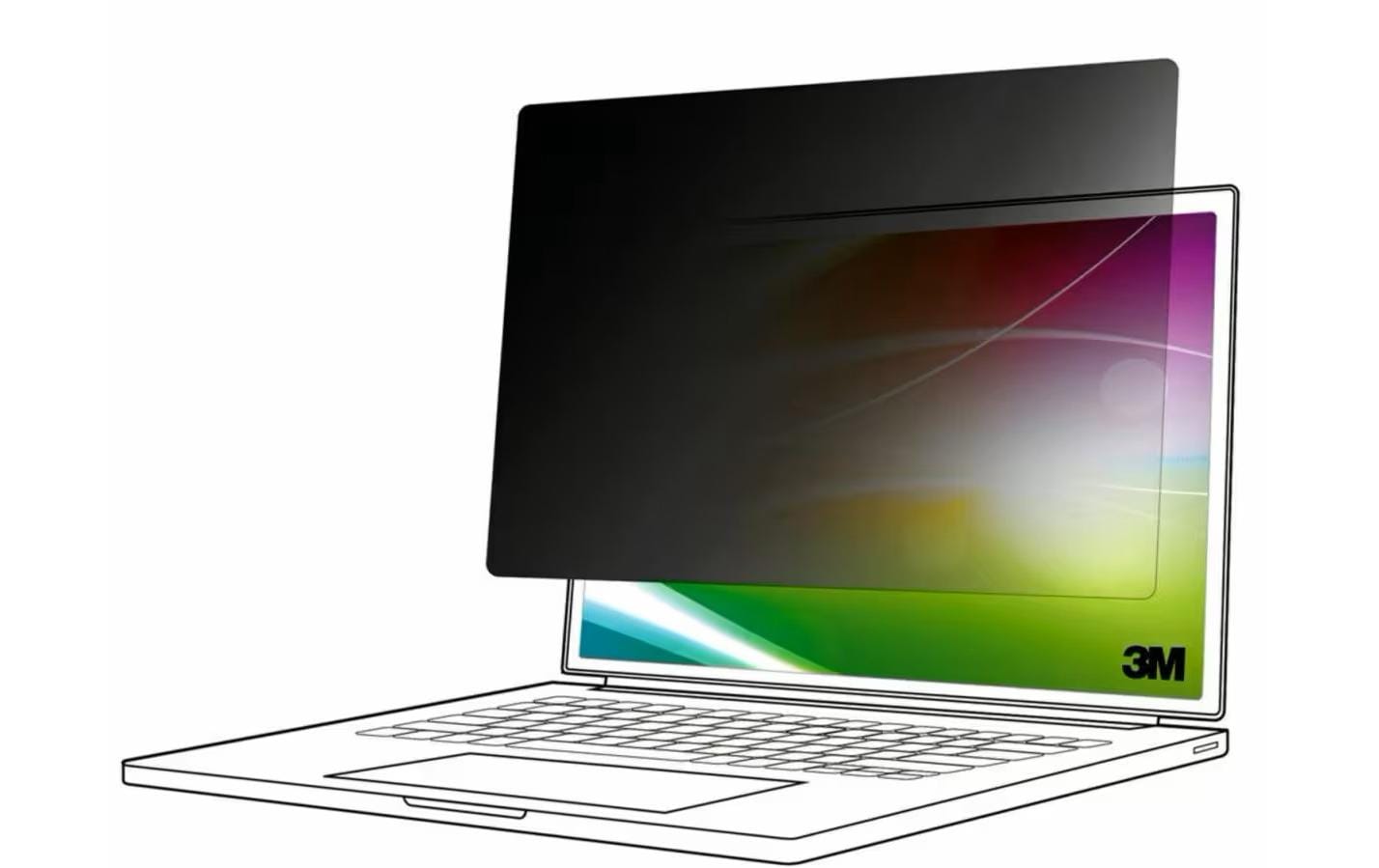 3M Bright Screen Privacy Filter Fullscreen 15.6 " / 16:9