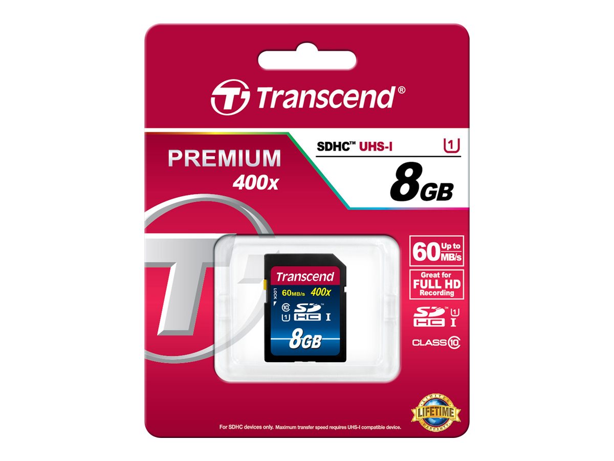 Transcend Premium - Flash-Speicherkarte - 8 GB - SDHC UHS-I
