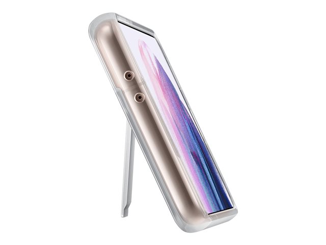 Samsung Clear Standing Cover EF-JG996 - Handyhülle für Galaxy S21+ 5G - Thermoplastisches Polyurethan (TPU), Polycarbonat - klar