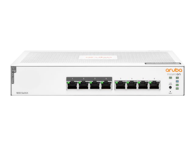 HPE Networking Instant On 1830 8G 4p Class4 PoE 65W Switch - Switch - 8 Anschlüsse - Smart - an Rack montierbar