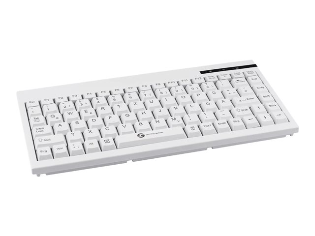 GCQ CleanType Easy Basic Compact - Tastatur - QWERTZ - Deutsch - weiß Eingabegerät