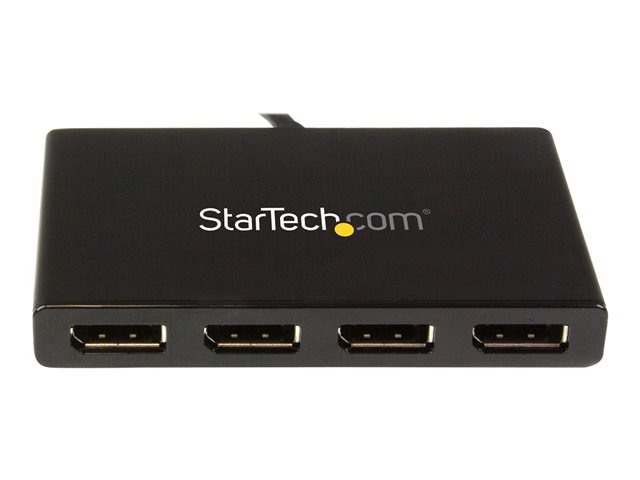StarTech.com 4-Port Multi Monitor Adapter - DisplayPort 1.2 MST-Hub - 4x 1080p - DisplayPort Video-Splitter für erweiterte Desktop-Modi auf Windows-PCs - DP zu Quad DP-Monitoren (MSTDP124DP) - Video-Verteiler - 4 Anschlüsse