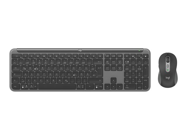 Logitech Signature Slim Combo MK950 - Tastatur-und-Maus-Set - 100% full size - QWERTZ - Deutsch - Graphite Eingabegerät