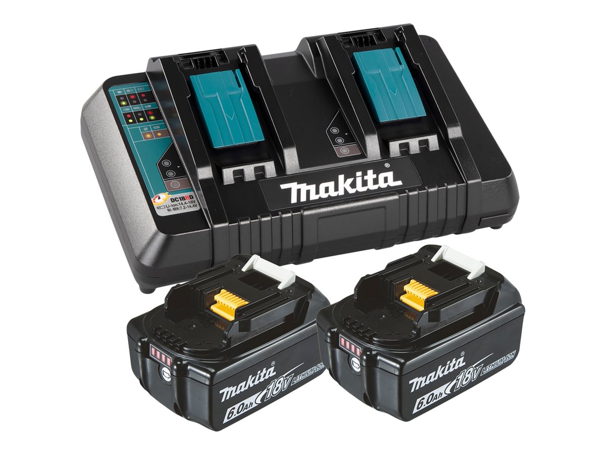Makita DC18RD Batterieladegerät - mit Batterie - 2 - Li-Ion