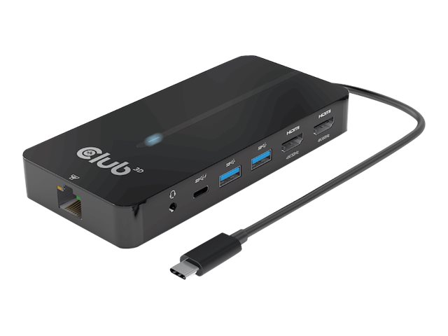 Club 3D CSV-1595 - Dockingstation - USB-C 3.2 Gen 1 - 2 x HDMI - 1GbE