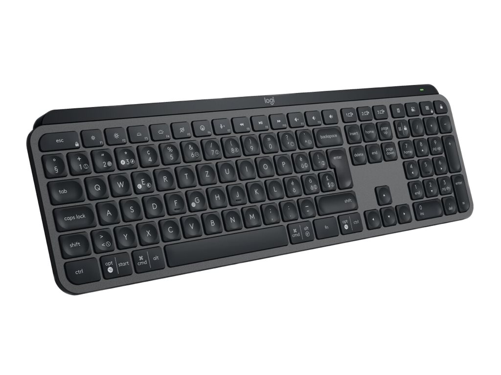 Logitech MX Keys S - Tastatur - QWERTZ - Deutsch - Graphite - mit Palm Rest Eingabegerät
