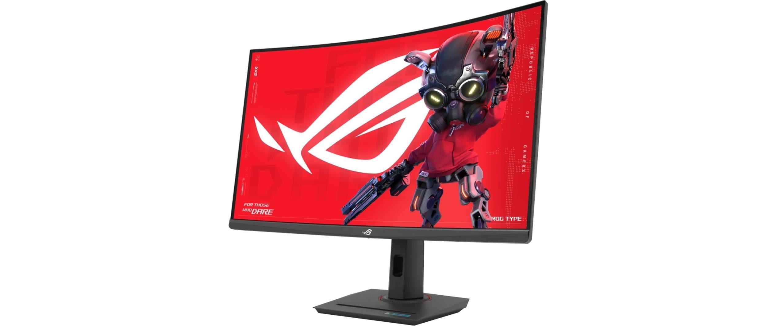ASUS ROG Strix XG32WCS - LED-Monitor - Gaming - gebogen - 81.3 cm (32") (31.5" sichtbar) - 2560 x 1440 2K @ 180 Hz - Rapid VA - 400 cd/m² - 3500:1 - HDR10 - 1 ms - HDMI, DisplayPort, USB-C - Schwarz