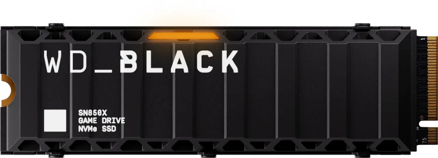 Western Digital WD_BLACK SN850X NVMe SSD 8TB, M.2 2280 / M-Key / PCIe 4.0 x4, Kühlkörper 