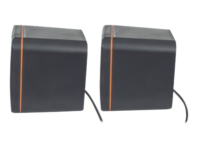 Manhattan 2600 Series Speaker System
Small Size
Big Sound
Two Speakers
Stereo
USB power
Output: 2x 3W
3.5mm plug for sound
In-Line volume control
Cable 0.9m
Black
Three Year Warranty
Box - Lautsprecher - für PC