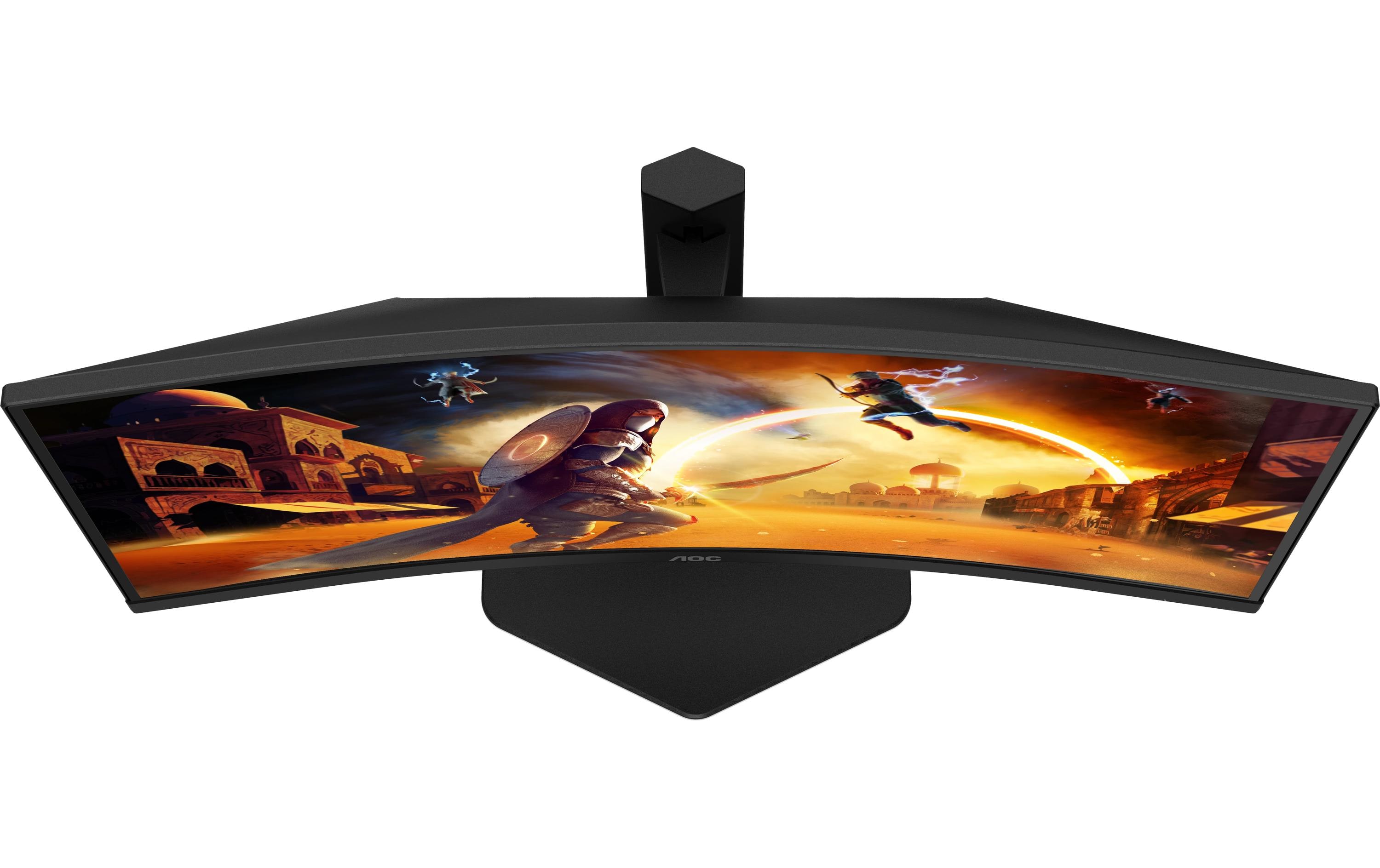 AOC Gaming CQ27G4X - G4 Series - LED-Monitor - Gaming - gebogen - 68.58 cm (27") - 2560 x 1440 QHD @ 180 Hz - Fast VA - 300 cd/m² - 4000:1 - HDR10 - 0.5 ms - 2xHDMI, DisplayPort - Schwarz