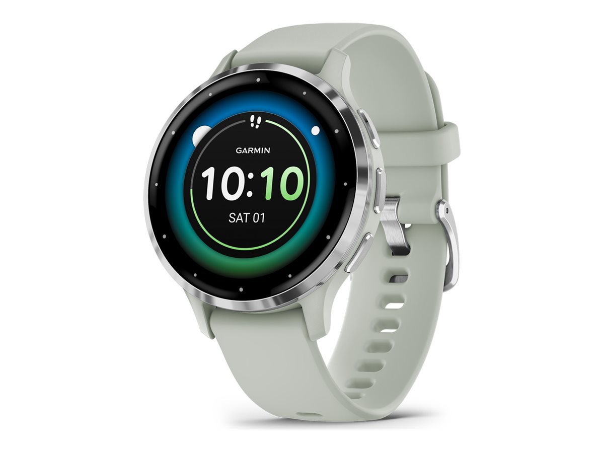 Garmin Venu 3S - Sage Gray - intelligente Uhr mit Band - 8 GB