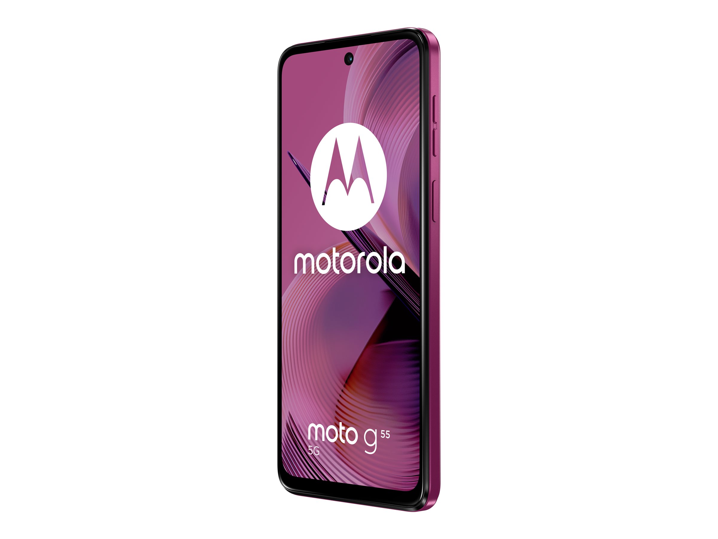 Motorola Moto G55 - 5G Smartphone - Dual-SIM - RAM 8 GB / Interner Speicher 256 GB - microSD slot - LCD-Anzeige - 6.49" - 2400 x 1080 Pixel (120 Hz) - 2 x Rückkamera 50 MP, 8 MP - front camera 16 MP - dämmerungsviolett