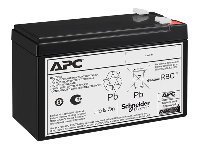 APC Replacement Battery Cartridge #176 - USV-Akku - 6 x Batterie - Bleisäure - 7 Ah - Schwarz