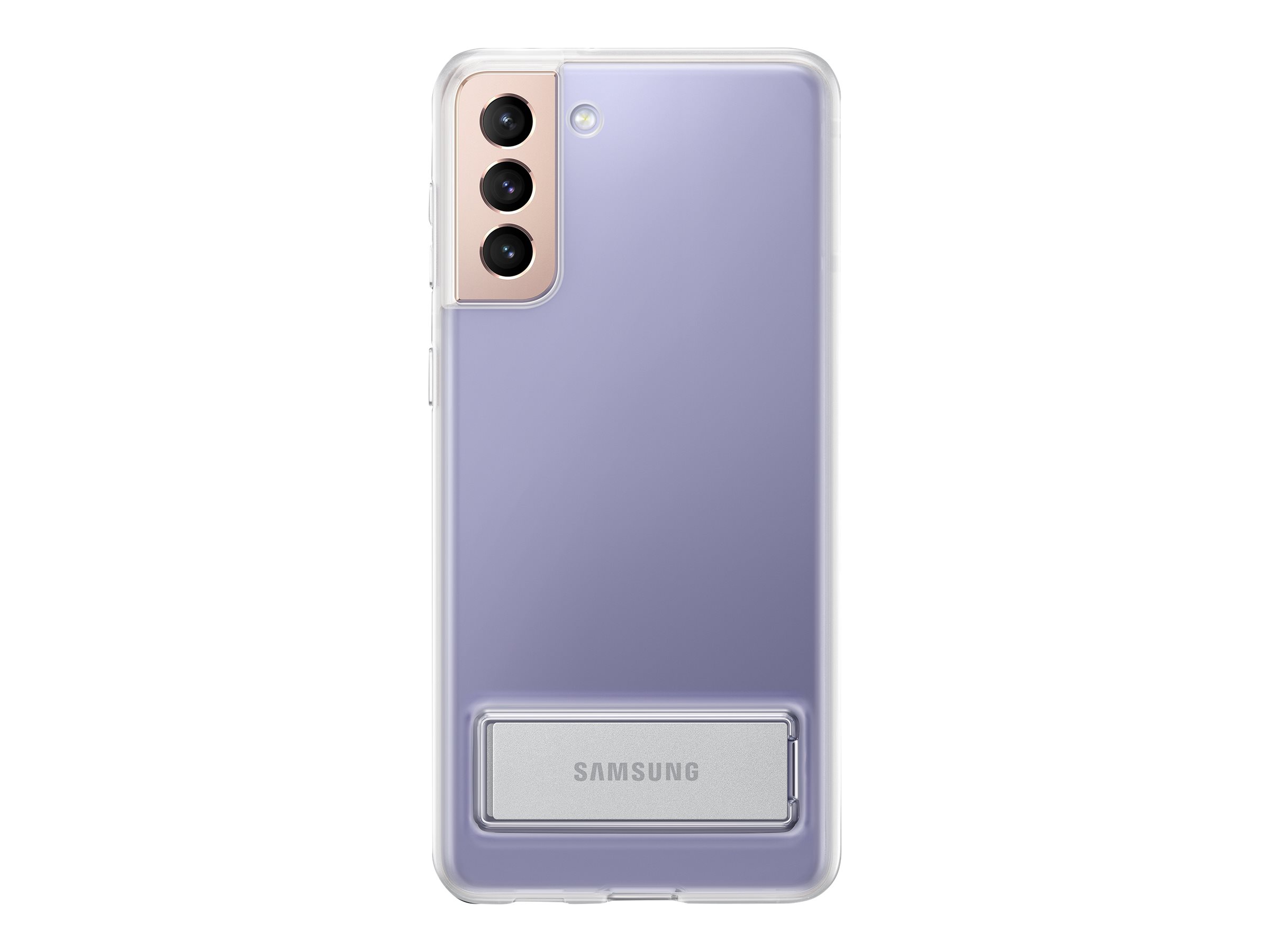 Samsung Clear Standing Cover EF-JG996 - Handyhülle für Galaxy S21+ 5G - Thermoplastisches Polyurethan (TPU), Polycarbonat - klar