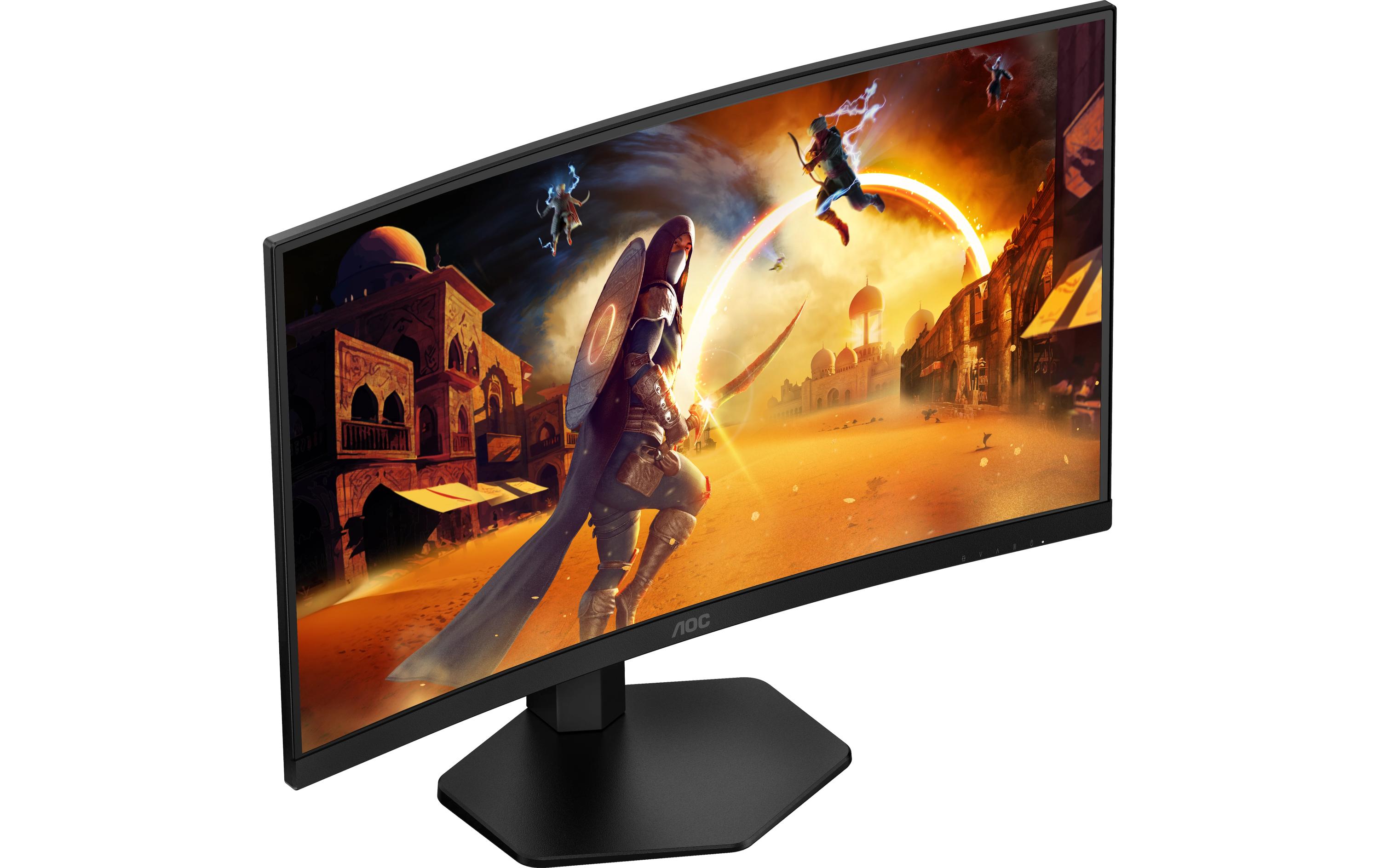AOC Gaming C27G4ZXU - LED-Monitor - Gaming - gebogen - 68.5 cm (27") - 1920 x 1080 Full HD (1080p) @ 280 Hz - Fast VA - 300 cd/m² - 4000:1 - HDR10 - 0.3 ms - Lautsprecher - Schwarz