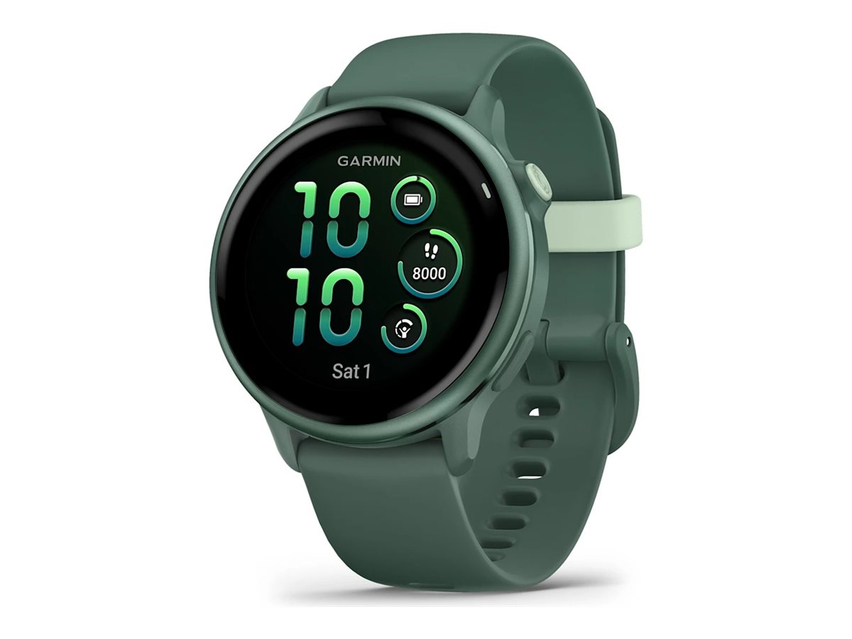 Garmin vívoactive 6 - metallisches Jaspargrün - intelligente Uhr mit Band - Jaspergrün - 8 GB