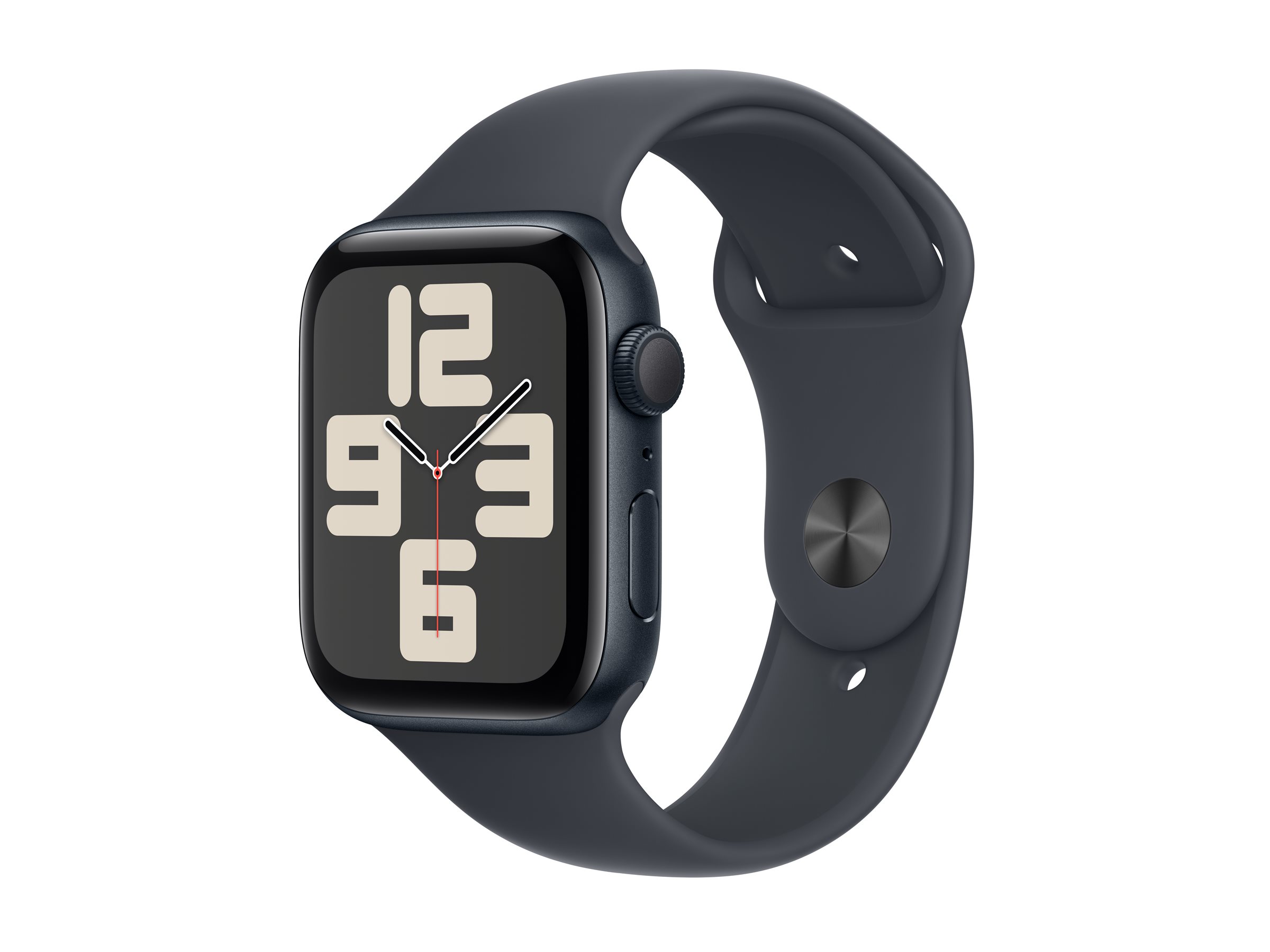 Apple Watch SE GPS 44mm Midnight Aluminium Case mit Midnight Sport Band - S/M (MXEJ3QF/A)