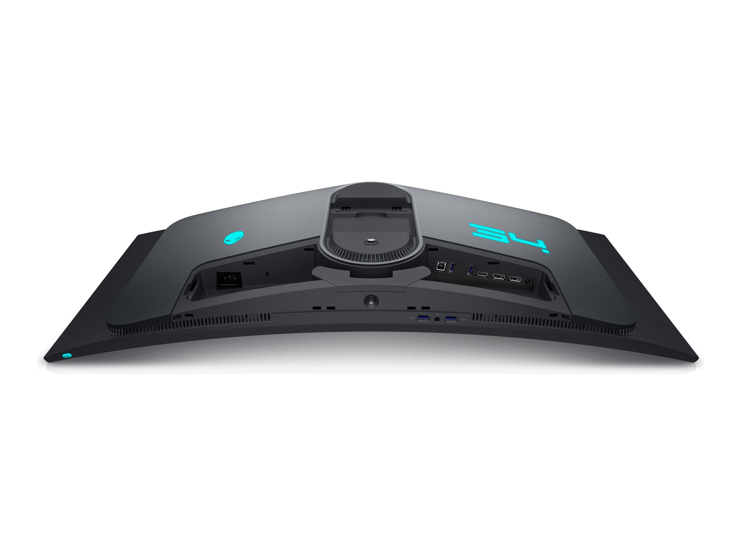 Alienware 34 Gaming Monitor AW3423DWF - OLED-Monitor - Gaming - gebogen - 86.82 cm (34.18") - 3440 x 1440 UWQHD @ 165 Hz - 1000 cd/m² - 1000000:1 - DisplayHDR 400 True Black - 0.1 ms - HDMI, 2xDisplayPort - Dark Side of the Moon