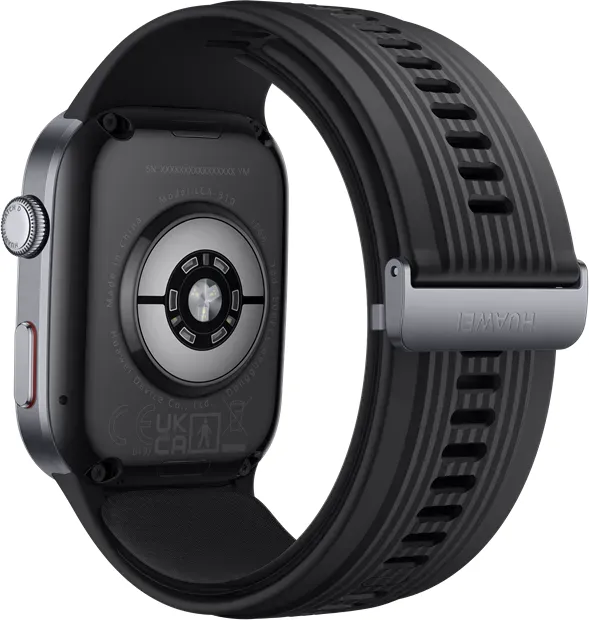 Huawei Watch D2 - Aluminiumlegierung - intelligente Uhr mit Riemen - Schwarz