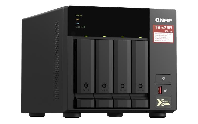 QNAP TS-473A - NAS-Server - 4 Schächte - SATA 6Gb/s - RAM 8 GB - 2.5 Gigabit Ethernet