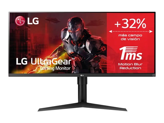 LG UltraWide 34WP65CP-B - LED-Monitor - gebogen - 86.6 cm (34") - 3440 x 1440 WQHD @ 160 Hz - VA - 300 cd/m² - 3000:1 - DisplayHDR 400 - 5 ms - 2xHDMI, DisplayPort - Lautsprecher - mattschwarz, Glanzschwarz