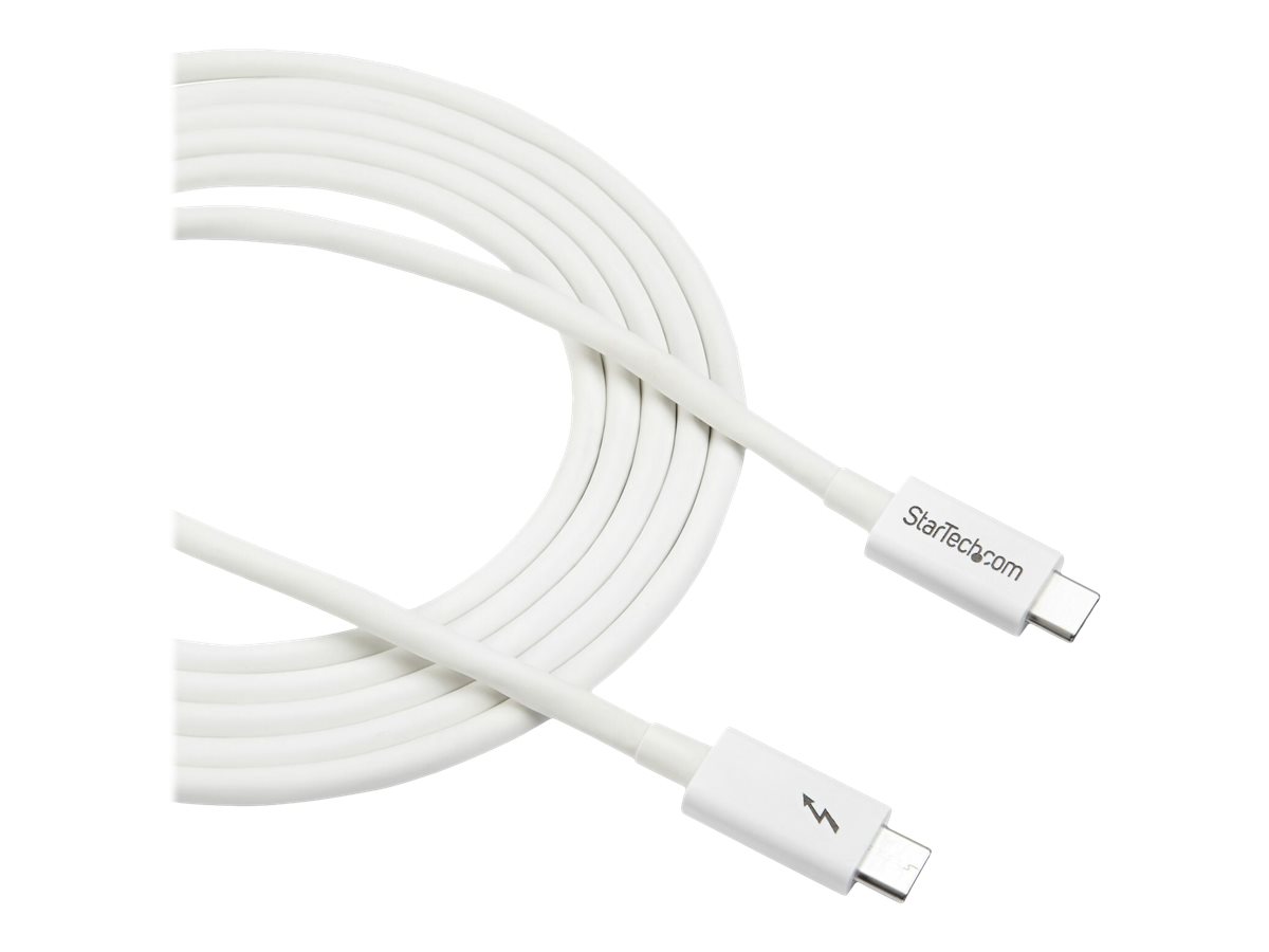 StarTech.com 6.6ft (2m) Thunderbolt 3 Cable
20Gbps
100W PD
4K Video
Thunderbolt-Certified
Compatible w/ TB4/USB 3.2/DisplayPort - Thunderbolt-Kabel - 24 pin USB-C zu 24 pin USB-C - 2 m