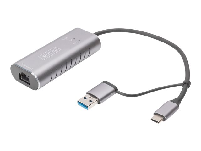 DIGITUS DN-3028 - Netzwerkadapter - USB-C / USB-A - 2.5GBase-T