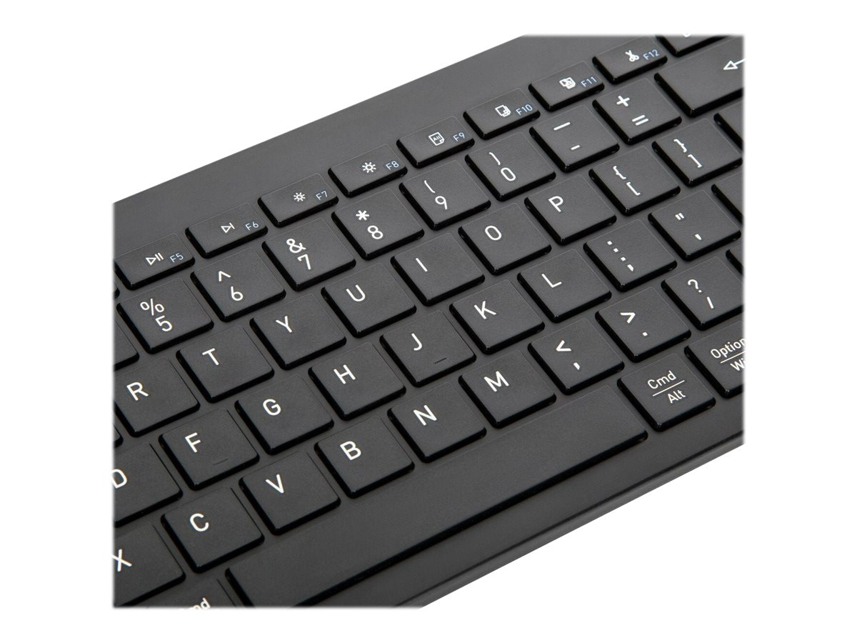 Targus Full-Size Multi-Device - Tastatur - Deutsch - Schwarz Eingabegerät