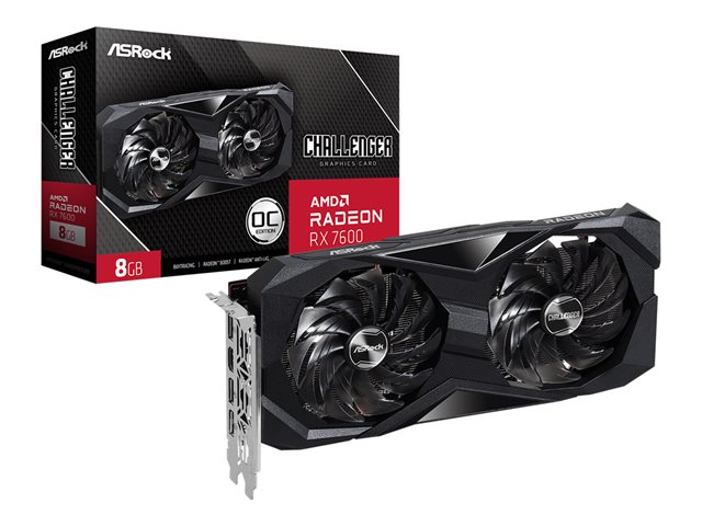 ASRock Challenger Radeon RX 7600 8GB OC - Grafikkarten - Radeon RX 7600 - 8 GB