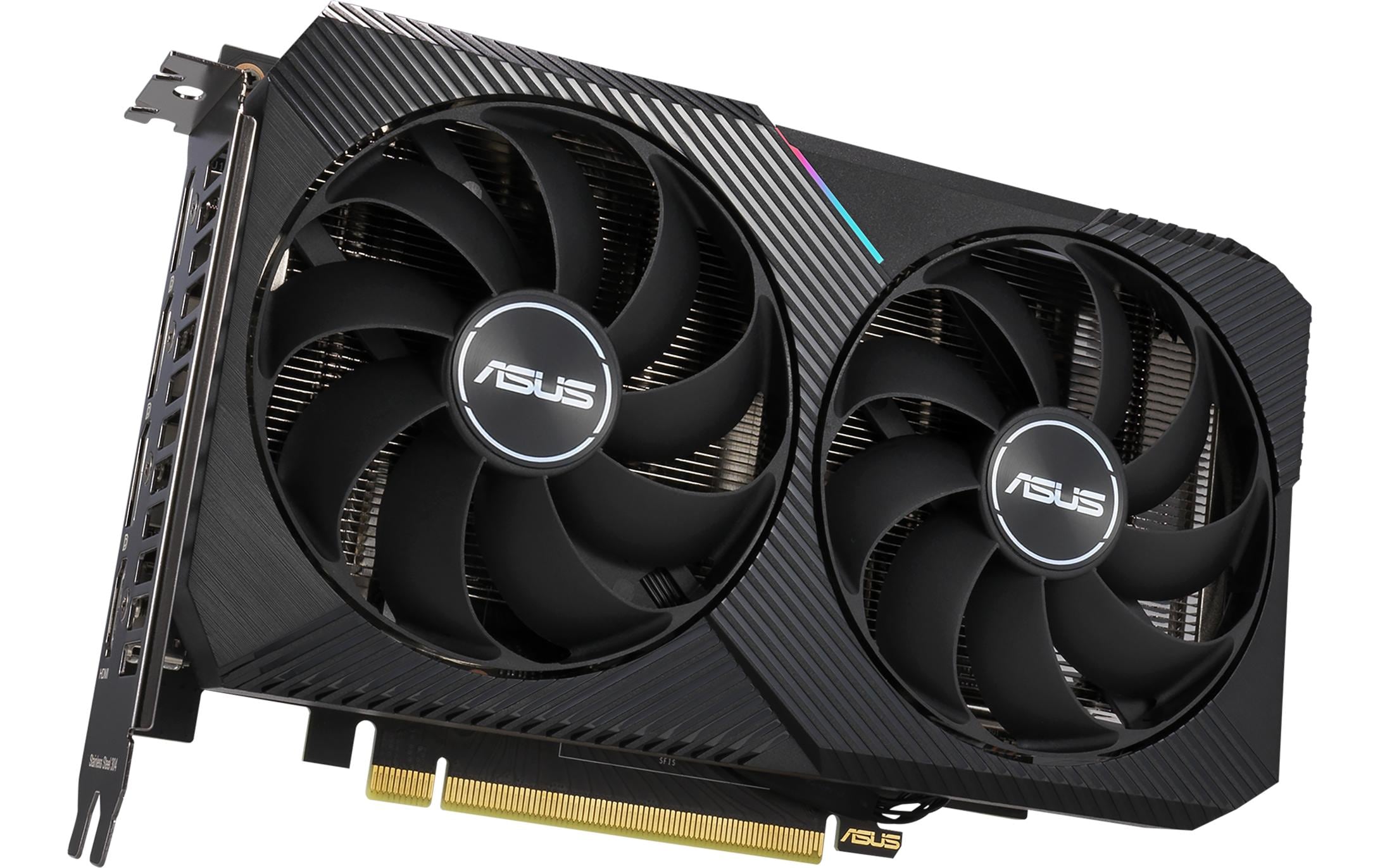ASUS Dual GeForce RTX 3060 V2 OC LHR Grafikkarte - 3x DisplayPort, 1x HDMI