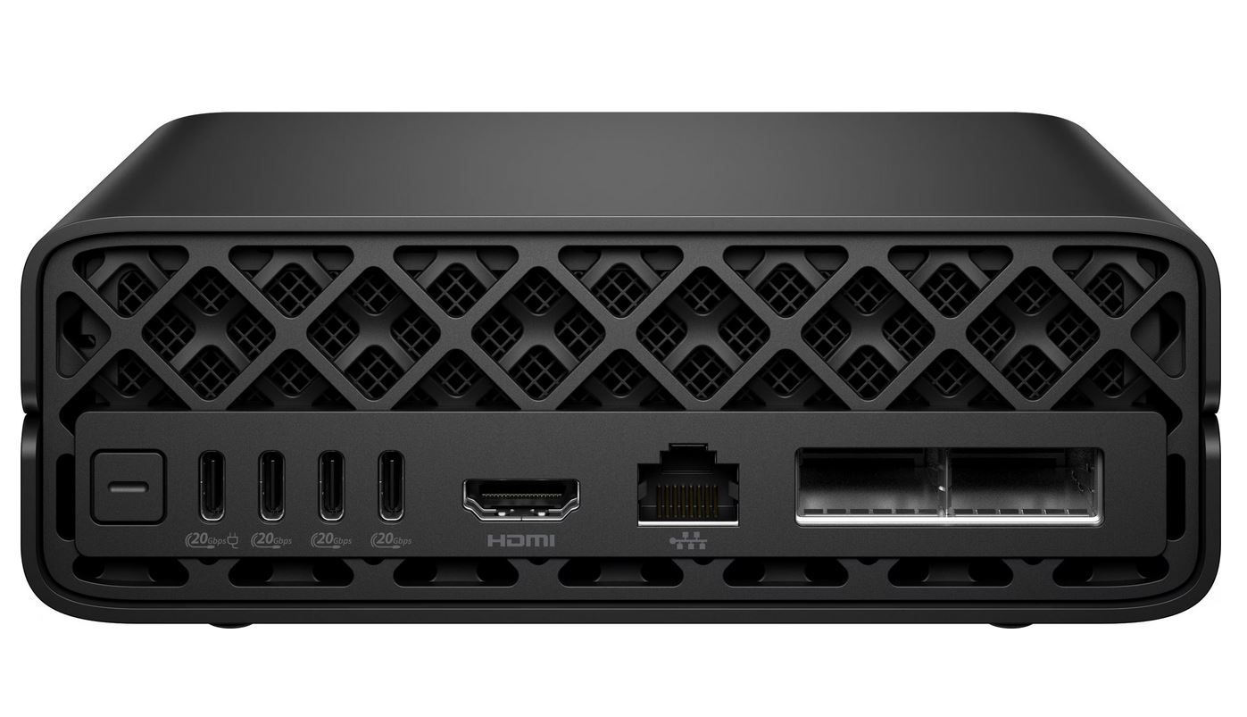 HP Inc. HP ZGX Nano G1n AI Station - Mini - 1 x GB10 Grace Blackwell Superchip Cortex-A725 + Cortex-X925 - RAM 128 GB - SSD 1 TB - NVMe, TLC, SED - NVIDIA Blackwell - 1GbE, 2.5GbE, 5GbE, 10GbE, 200GbE
