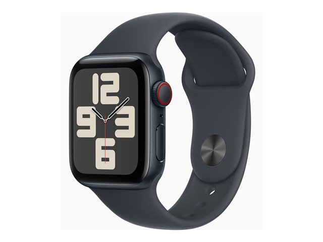 Apple Watch SE GPS + Cellular 40mm Midnight Aluminium Case mit Midnight Sport Band - M/L (MXGD3QF/A)