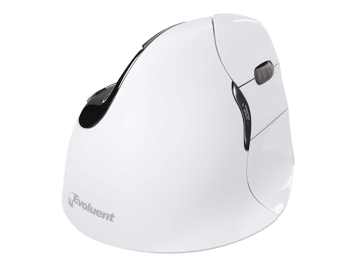 Evoluent VerticalMouse 4 Right Mac - vertikale Maus - Bluetooth - weiß