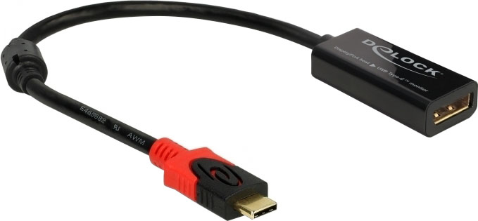 Delock - Thunderbolt-Adapter - 24 pin USB-C zu DisplayPort - 20 cm