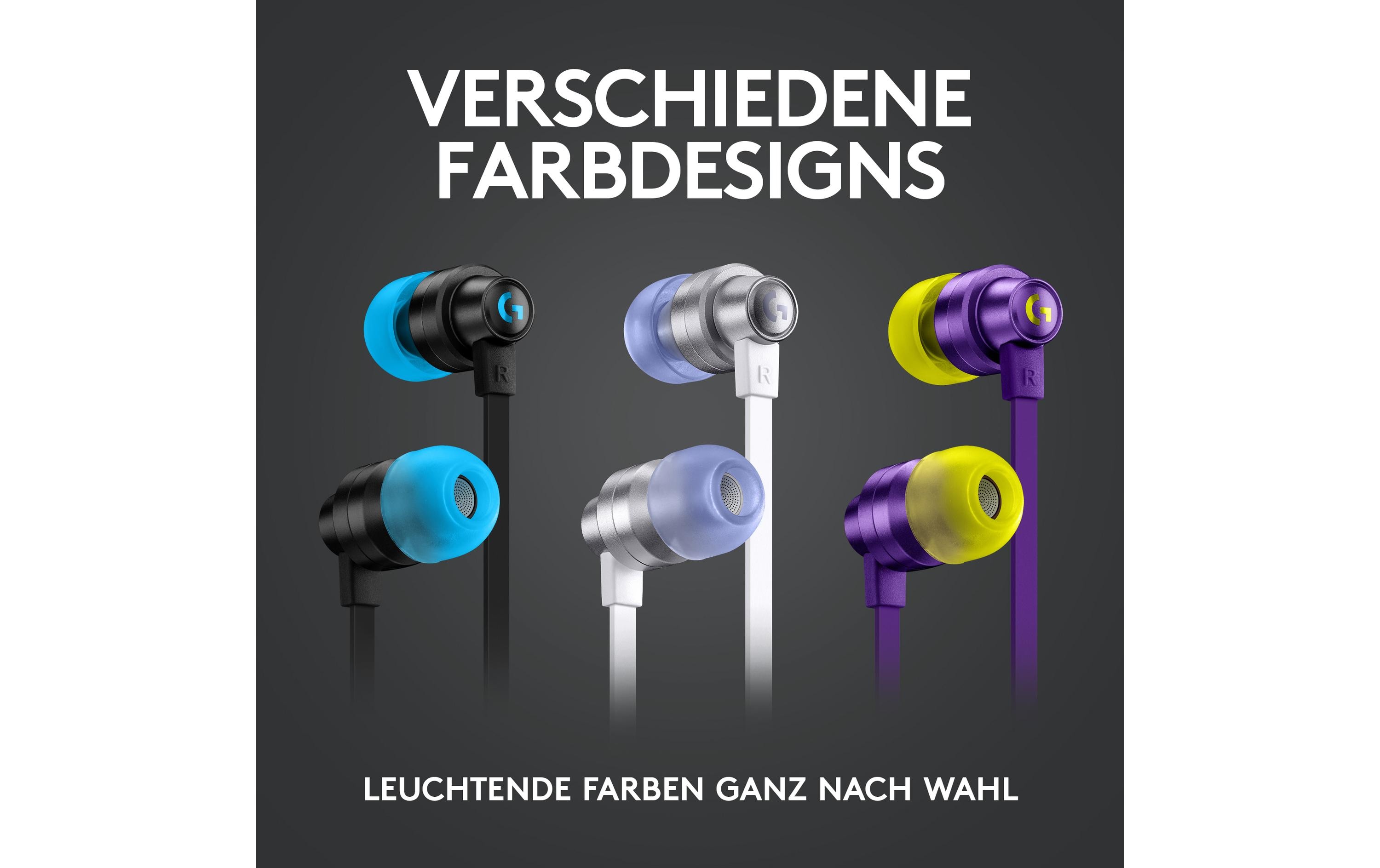 Logitech G G333 - Ohrhörer mit Mikrofon - im Ohr - kabelgebunden - 3,5 mm Stecker - weiß