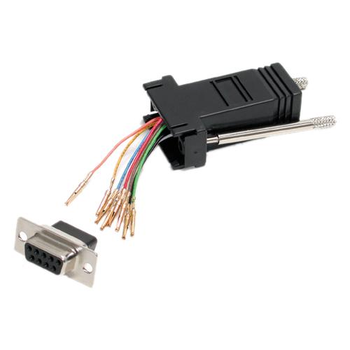 StarTech.com DB9 auf RJ45 Modular Adapter - Bu/Bu - Serieller Adapter - DB-9 zu RJ-45
