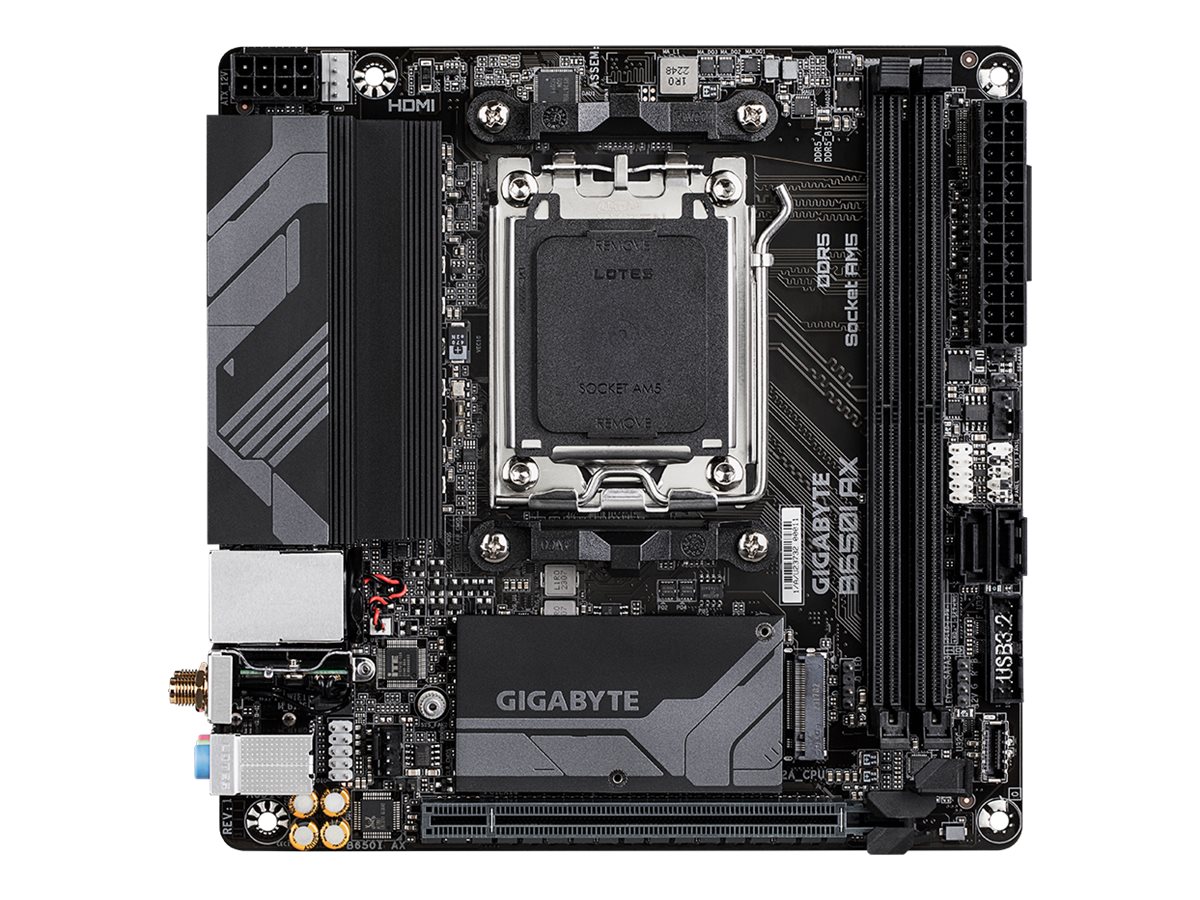 Gigabyte B650I AX - 1.0 - Motherboard - Mini-ITX - Socket AM5 - AMD B650