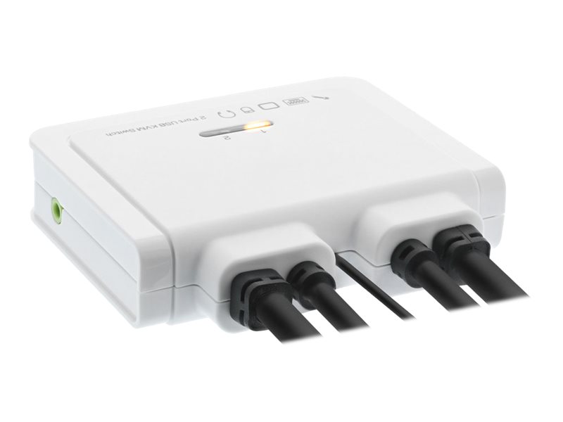 InLine - KVM-/Audio-/USB-Switch - 2 x KVM/Audio/USB - 1 lokaler Benutzer - Desktop