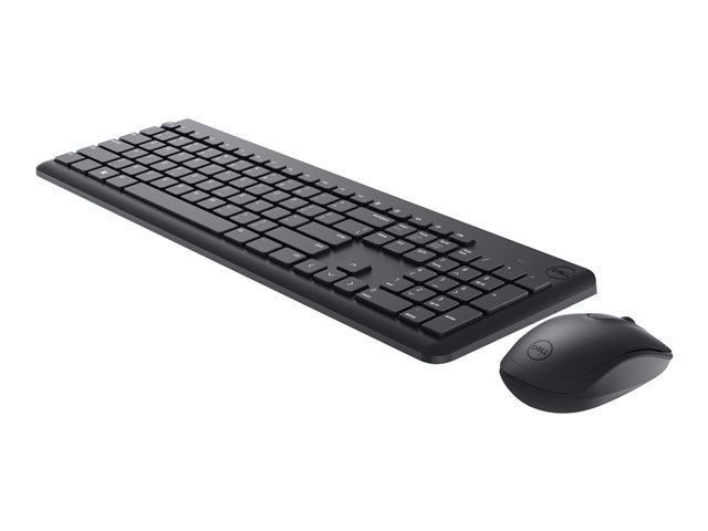 Dell Keyboard and Mouse KM3322W - Tastatur-und-Maus-Set - kabellos - 2.4 GHz - QWERTY - International Englisch - Schwarz - mit 3 years NBD Advance Exchange
