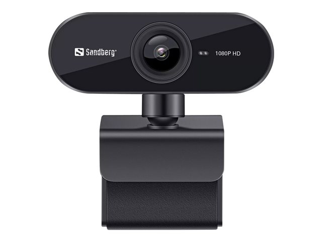 Sandberg USB Webcam Flex - Webcam - Farbe - 2 MP - 1920 x 1080 - 1080p - feste Brennweite - Audio - USB 2.0