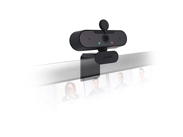 InLine Webcam FullHD 1920x1080/30Hz mit Autofokus - USB-C Anschlusskabel