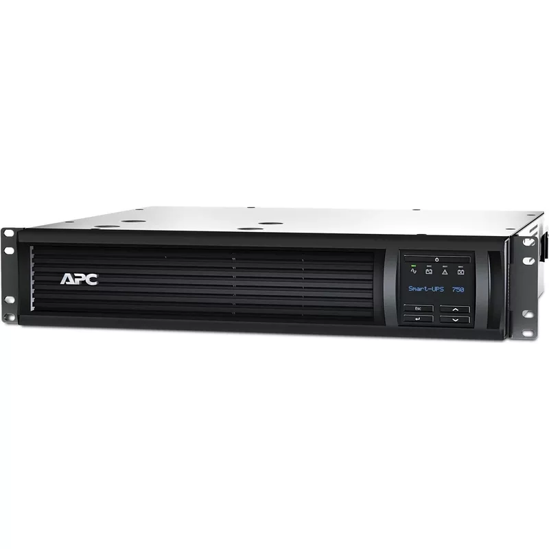 APC Schneider Electric Smart-UPS 750VA LCD RM - USV (Rack - einbaufähig) - Wechselstrom 230 V - 500 Watt - 750 VA - Ethernet, RS-232, USB - Schwarz (SMT750RMI2UC)