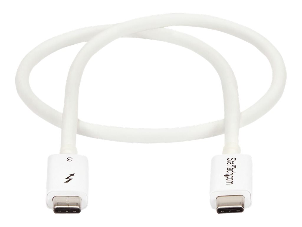 StarTech.com 1.6ft (50cm) Thunderbolt 3 Cable
40Gbps
100W PD
4K/5K Video
Thunderbolt-Certified
Compatible w/ TB4/USB 3.2/DisplayPort - Thunderbolt-Kabel - 24 pin USB-C zu 24 pin USB-C - 50 cm