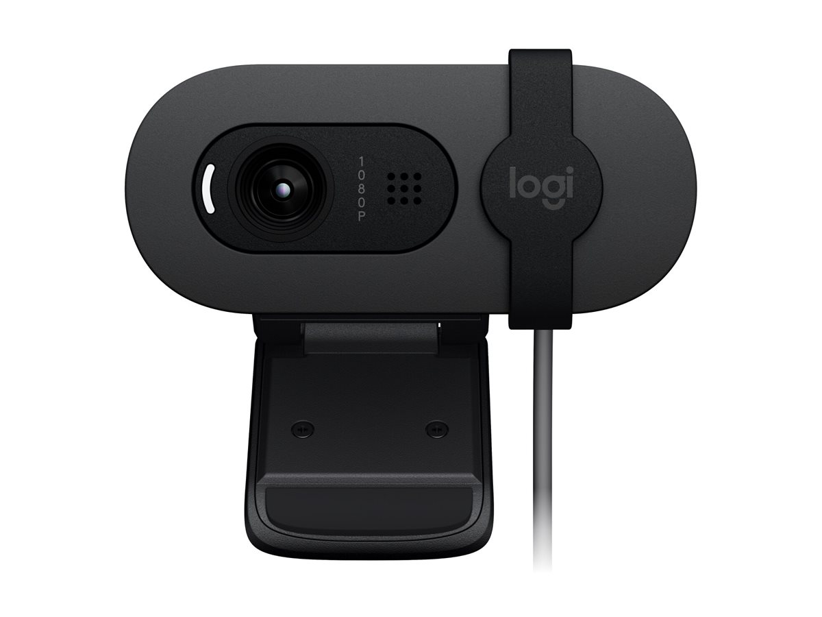 Logitech BRIO 100 - Webcam - Schwarz - 2 MP - 1920 x 1080 - 1080p, 720p - Audio - USB