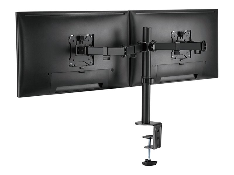 LogiLink Befestigungskit - einstellbarer Arm - für 2 LCD-Displays - Schwarz